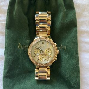 DKNY Ladies Boyfriend Watch in Gold